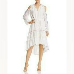 Red Carter Lucy Cold Shoulder White Dress (Medium)